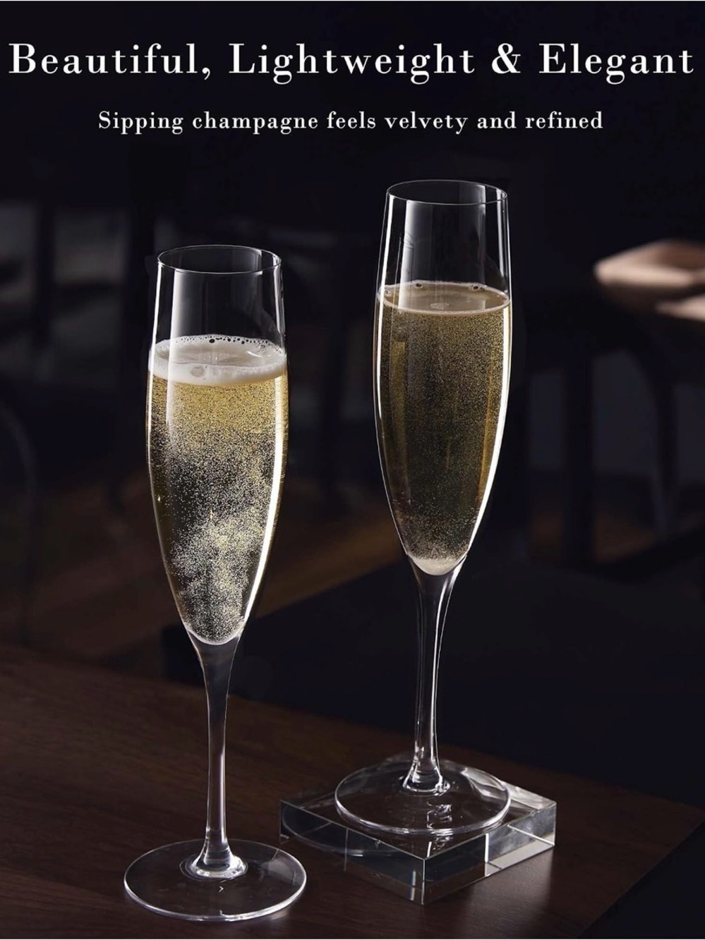 JBHO Hand Blown Champagne Glass - Picture 4 of 17